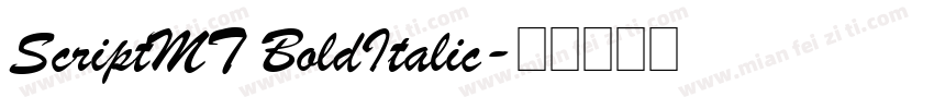ScriptMT BoldItalic字体转换